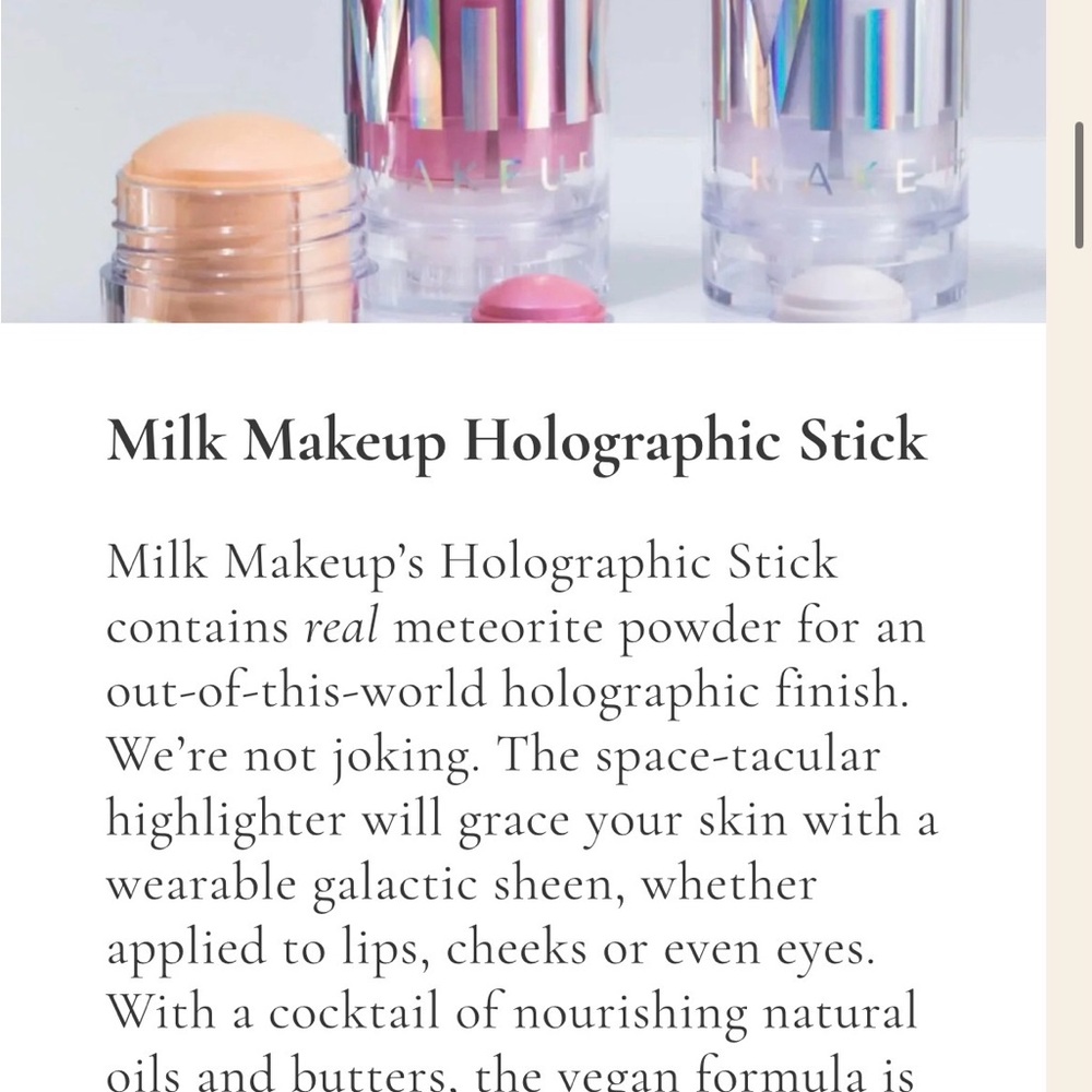 Milk Makeup Holographic Highlighter Set - Pink, Blue, Gold - Picture 3 of 6